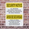 Signmission All Weapons Prohibited Bilingual OSHA Security Notice Sign, Plastic, 7in W x 10in L, 2PK OS-2PACK-SN-P-710-L-11507 - alternate 3